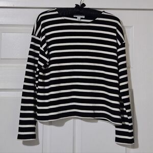 Ann Taylor Weekend Striper Tee Shirt